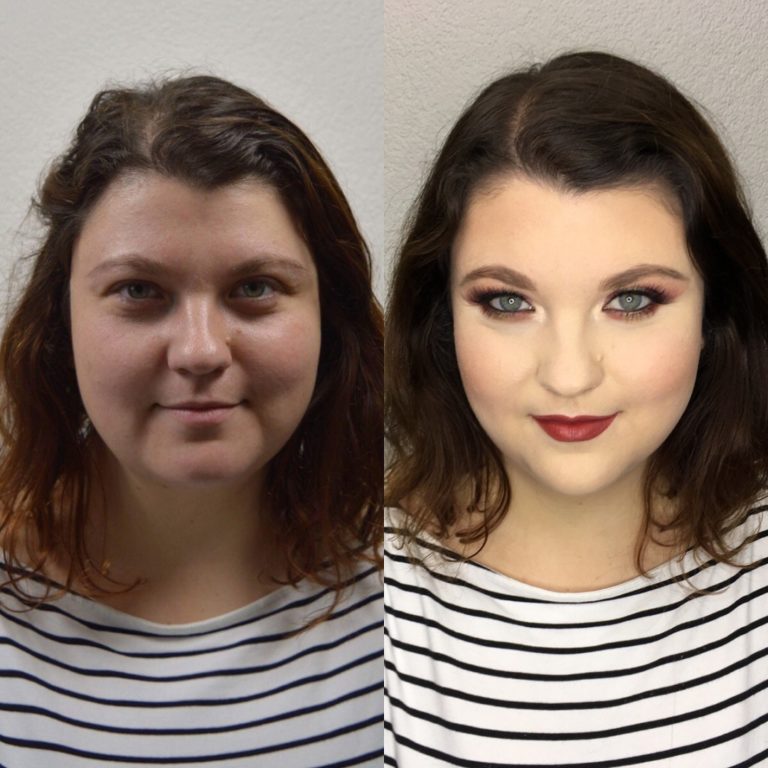 Blue eyed beauty with brown curly hair makeup makeover
